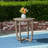 Grey 27.5'' Wood Table With Exotic Rustic For Patio -
