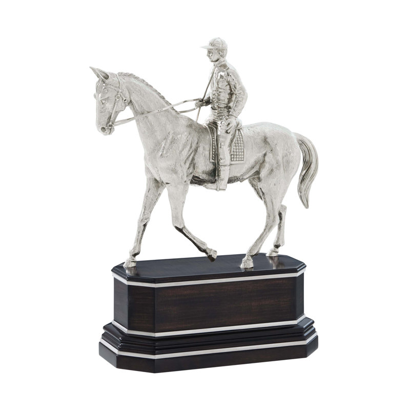 Spencer London Decorative Object, Black/Nickel Plated