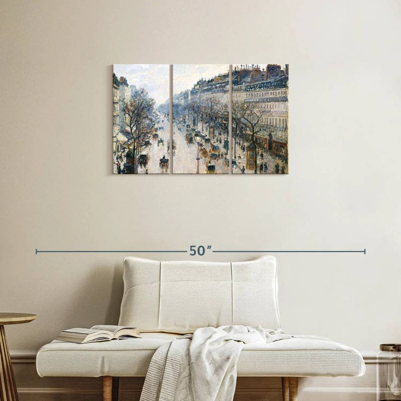 Sirci, le Boulevard Montmartre, matin d'hiver 1897, H 20 po x l 33 po