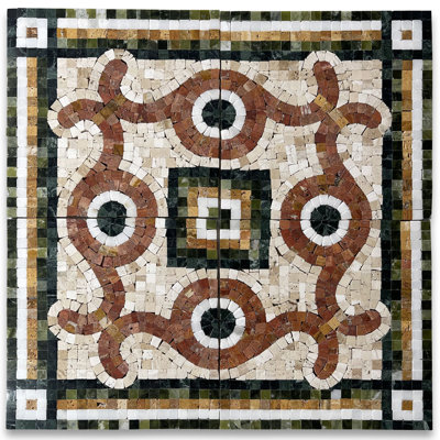 8.3 in. x 8.3 in. Marble Tile
