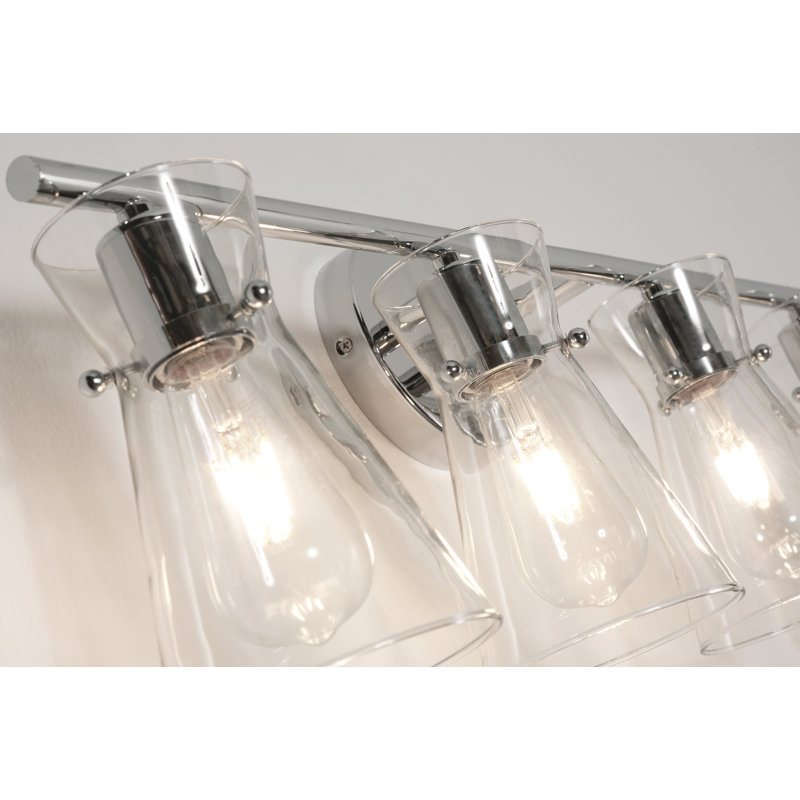 Base de meuble-lavabo; Laiton satiné Verre transparent, Chrome poli
