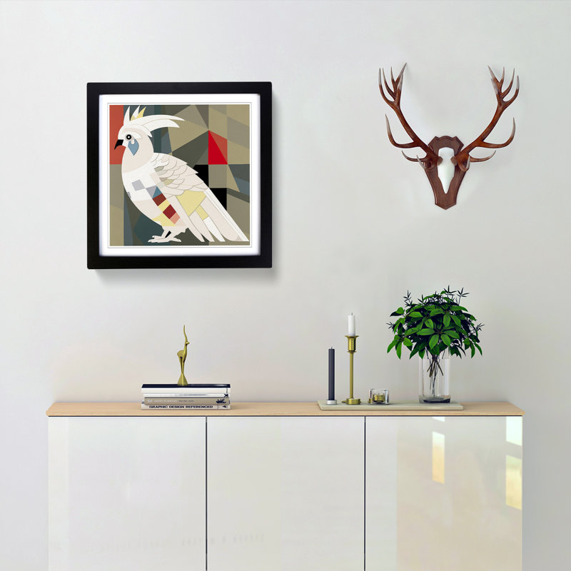 Single Picture Frame Print on Wood, Black