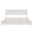 Modern White Wood King Platform Bed