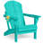 Outdoor Adirondack Chair Set Weather-Resistant HDPE Foldable Patio Chair Fire Pit Chair with Cup Holder-523273414