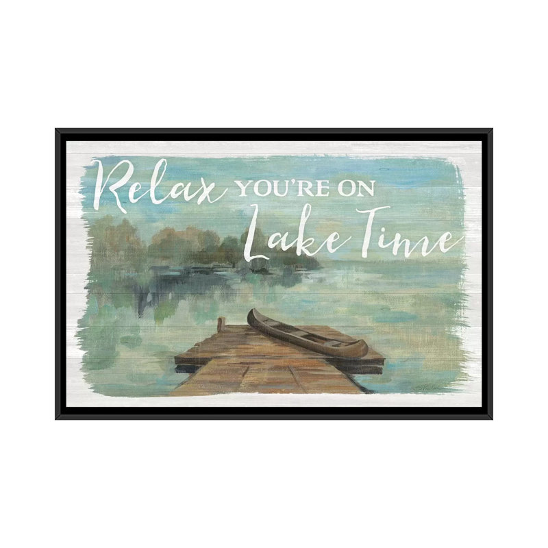«Lakeside Retreat II» par Silvia Vassileva - reproduction d'art, Pas de tapis, H 26 po x l 40 po x P 1,5 po