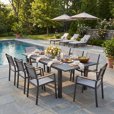 8-Person Patio Dining Set with Extendable Table