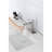 Waterfall Spout Bathroom Faucet, Single Handle Stainless Steel Vanity Sink Tap In Brushed Nickel, Craftsmanship For Durability, To Corrosion And Fingerprints, Silent Splash- Water Flow Process Nickel-125036445