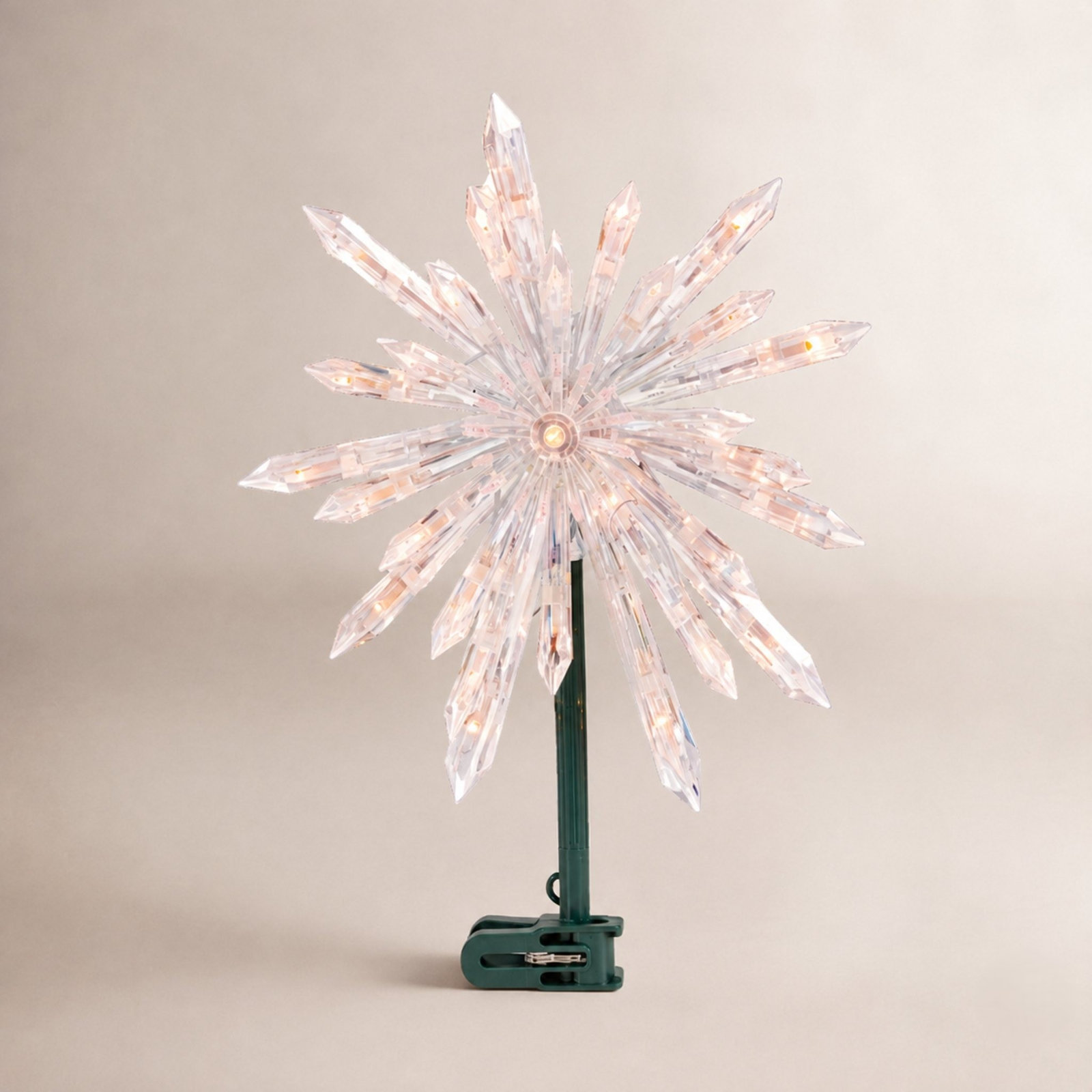 Starburst Christmas Tree Topper with LED Lights