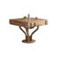Table de salle à manger multifonctionnelle en bois massif avec fonction de chauffage