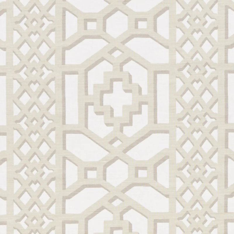 Zanzibar Trellis Matte Fabric, Sand
