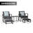 Lucido 2 - Person Patio Conversation Set with Cushions-58657794
