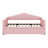 Upholstered Twin Size Daybed With Adjustable Height Pop Up Trundle And USB & Type-C Charging Port, 2 Side Pockets-1157667718