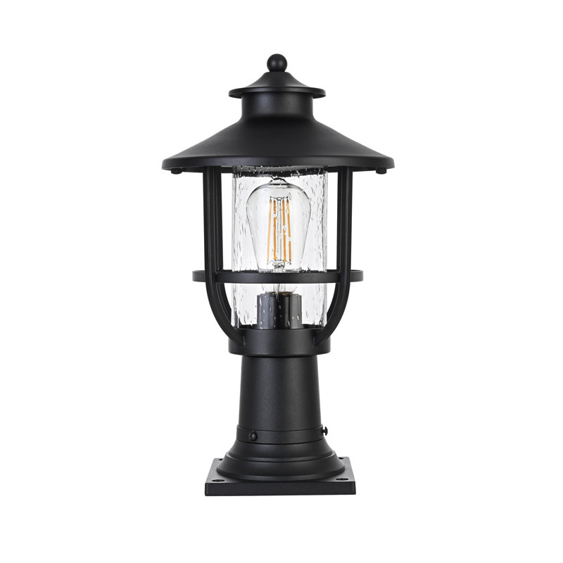 Lampadaire d'extérieur 9 pouces noir Stefani