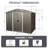 8Ft X 6Ft Outdoor Metal Storage Shed With Metal Foundation,Gray (SKU: W540S00012)-120488066-120488070