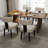 Dining Set, Mid-Century Modern Wooden Table & Upholstered Chair Set For Home, Kitchen, Dining Room-108814405-108814406