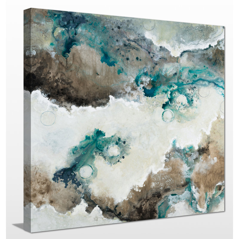 « next wave », reproduction de peinture à l’acrylique sur toile, H 24 po x l 24 po x P 1 po