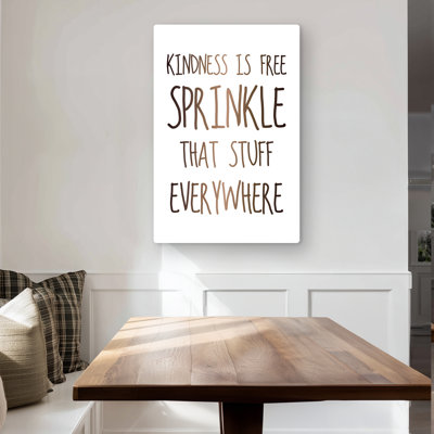 Kindness is Free Metal Print | Contemporary Office Decor