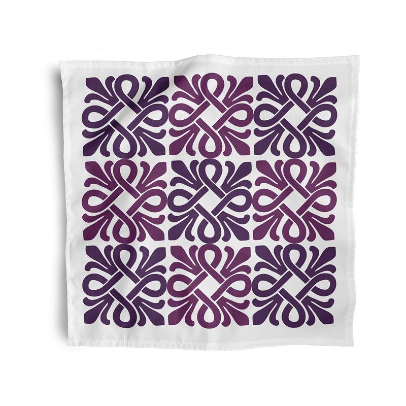 Cereniti Tiki Square Napkins, Purple