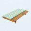 Ensemble de méridienne de salon en bois d'acacia avec coussins de salon résistants à l'eau et à la noix de coco de 2 po d'épaisseur de conception de côté assorti gris foncé disponible