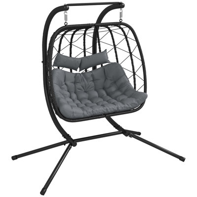 Adao Rattan Double Swing Chair