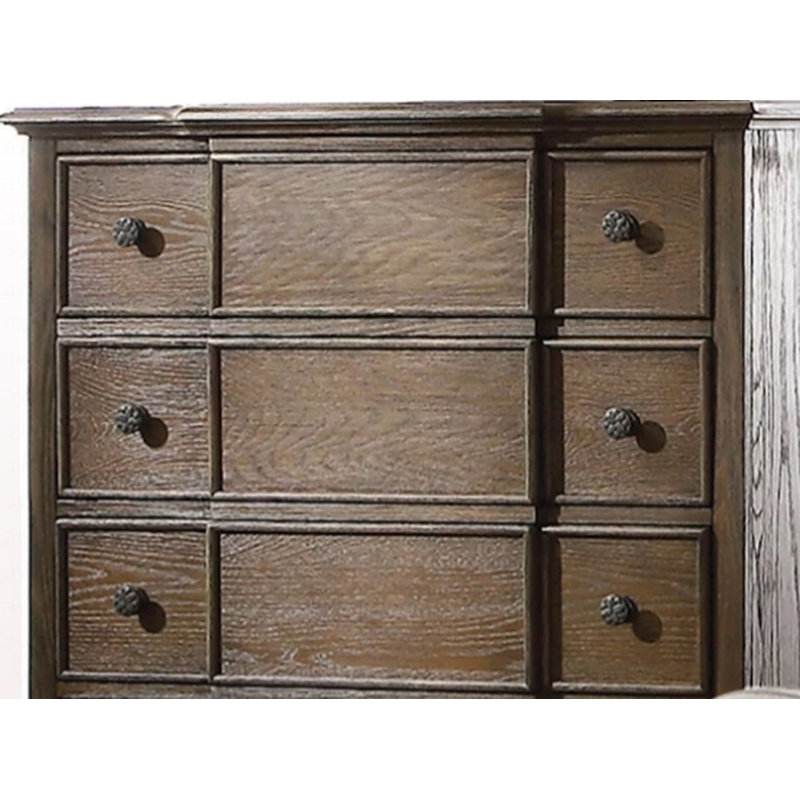 Commode moderne en chêne vieilli