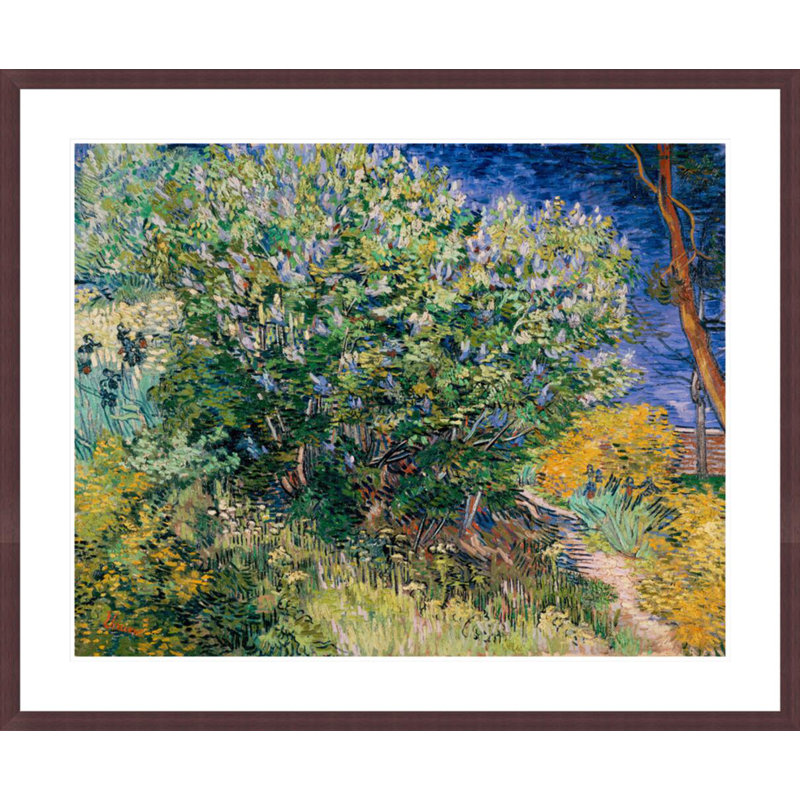 Lilas Bush par Vincent van Gogh, H 33,5 po x l 40,45 po