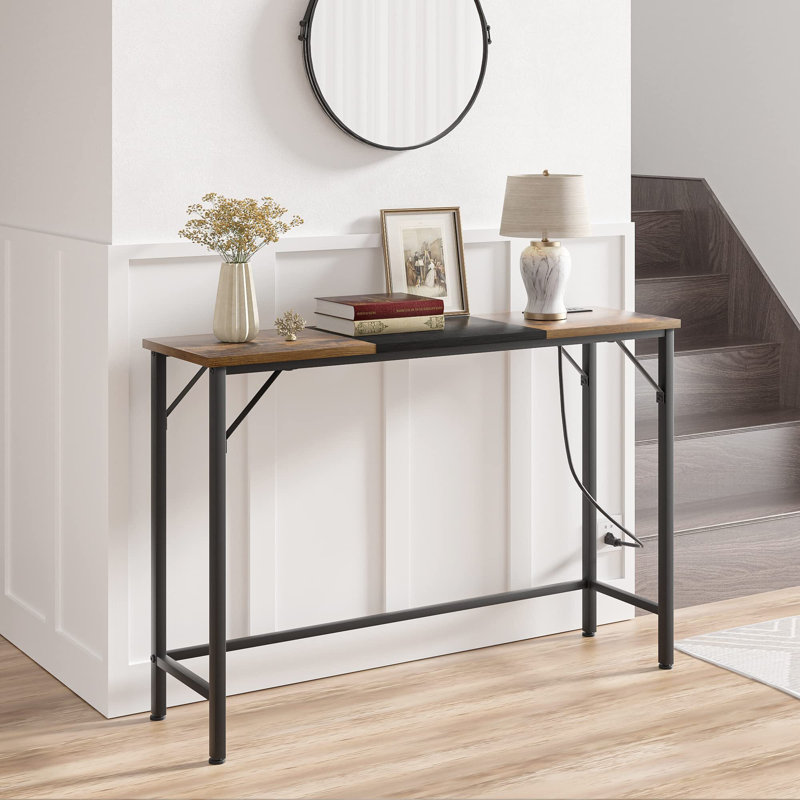 Afnan 39.3'' Console Table, Brown