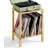 Bamboo Record Player Stand With 2-Tier Vinyl Storage For Up To 100 Albums, Multi-Functional Display Shelf And End Table For Living Room Or Bedroom