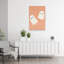 Playful Halloween Ghosts Playful Abstract Contemporary Autumn Wall Art Print 1 Piece Wrapped Canvas Wall Art-849825352