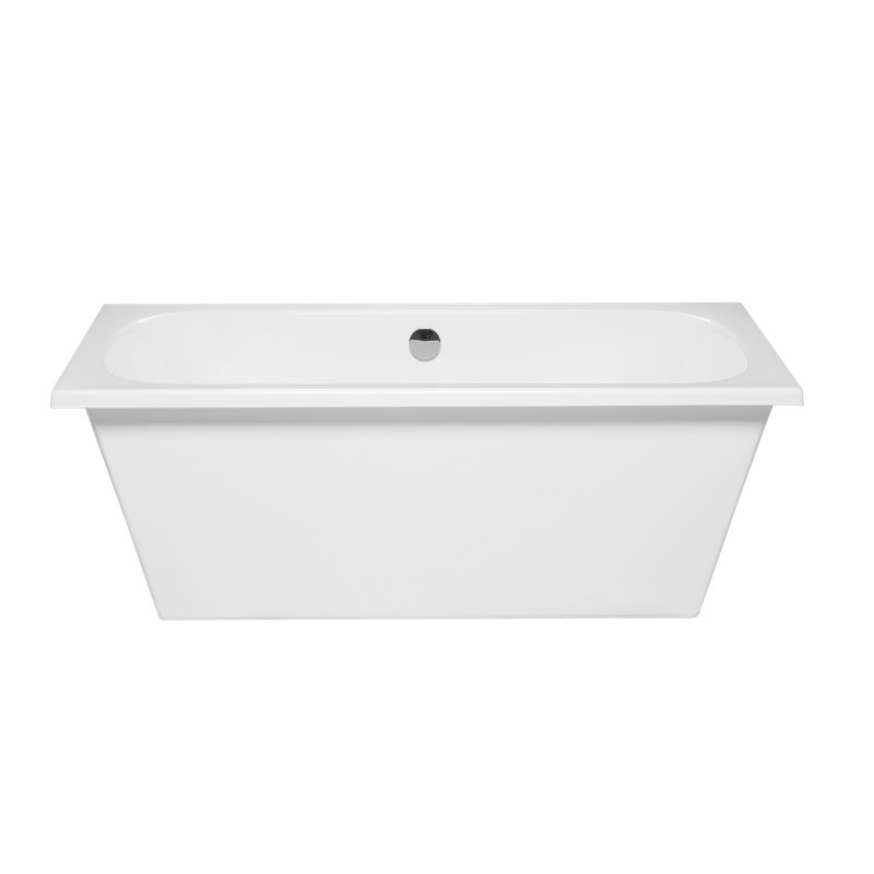 Natadola 66" x 36" Freestanding Soaking Acrylic Bathtub, White