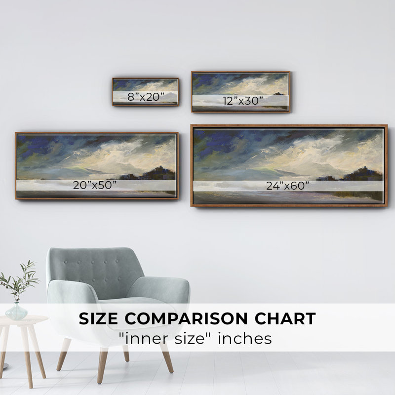 Seaside Sanctuary- Framed Canvas, 24" H x 60" W