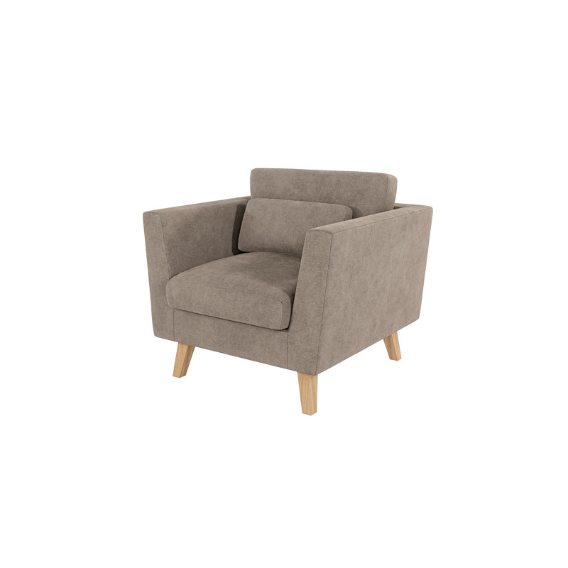 Scandinavian Armchair, Dark Beige