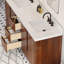 Sequoia 72 In. Double Sink Whitebrook Quartz Countertop Bath Vanity in Mango Wood With Gold Faucet-251440440