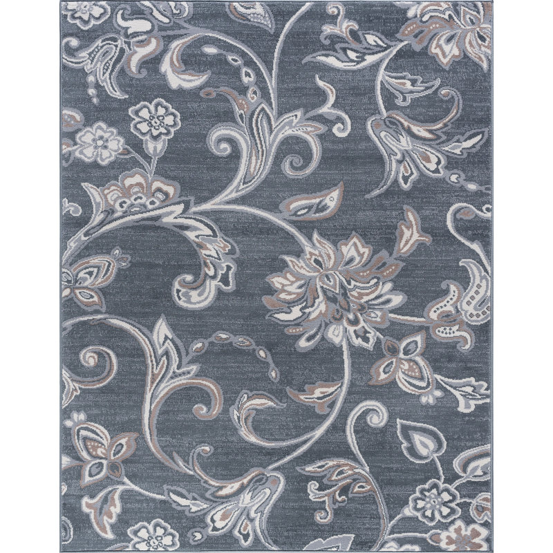 Tapis gris foncé Wealden, Rectangle 8 pi 9 po x 12 pi 3 po