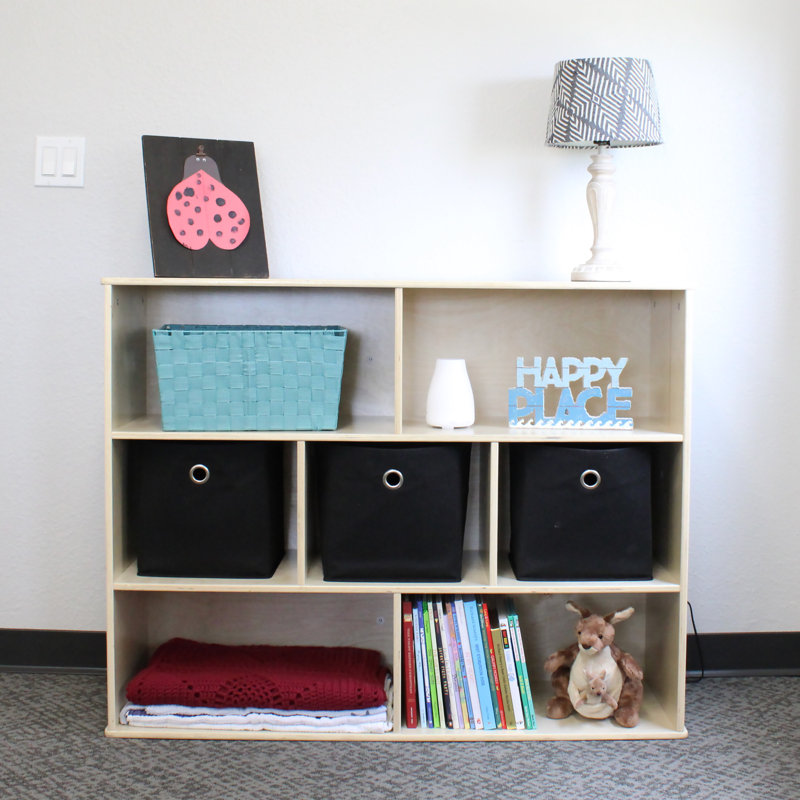 Birch Furniture 7-Compartment Shelving Unit