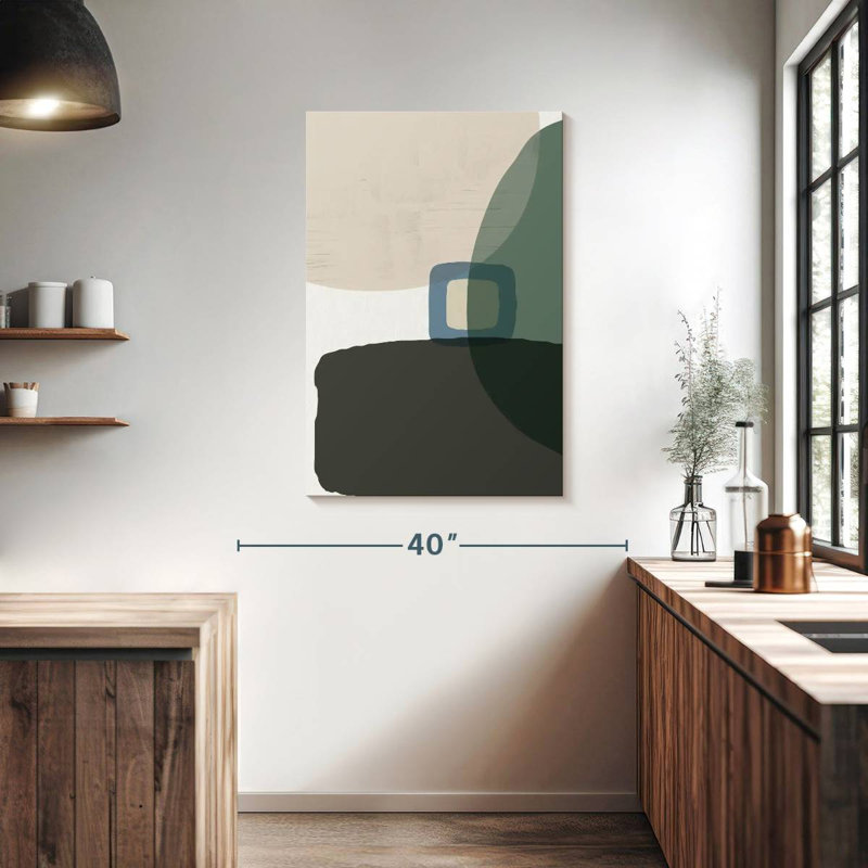 Avery Mid-Century abstrait I, H 39 po x l 26 po