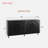 Elegant 4 Doors Sideboard With Carved Flower Pattern