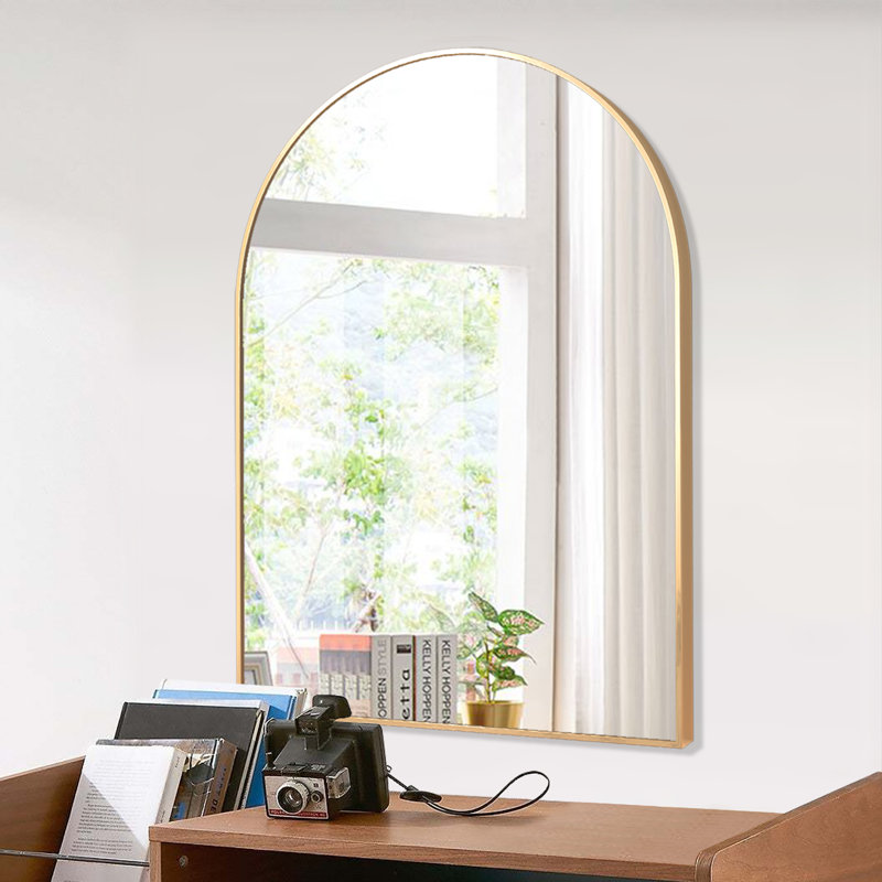 Miroir Heymirro, 40 po x 30 po, Or brossé