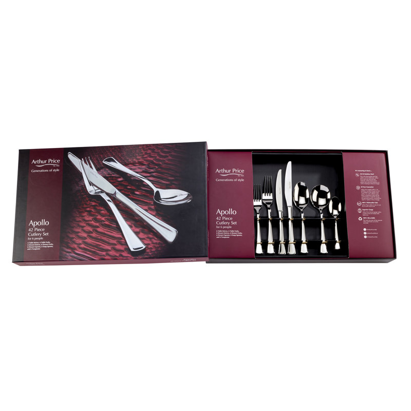 Apollo 42 Piece 6 Person Cutlery Set