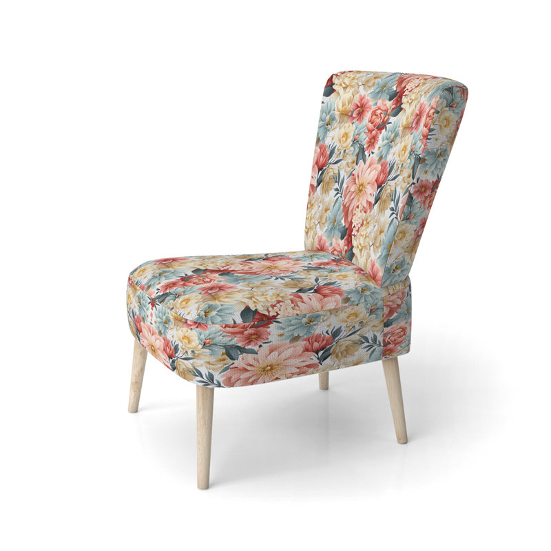 Chaise d'appoint rembourrée Antique Pastels Boho Accents III