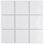 Twist Square White Ice 11-3/4" x 11-3/4" Ceramic Mosaic Wall Tile