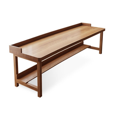 Brown Rectangular Solid Wood desk