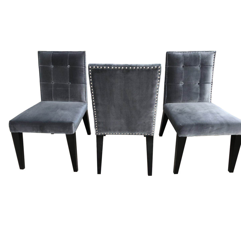 Chaise d'appoint en cuir crème Middlet
