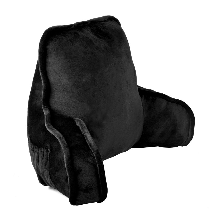 Supersoft Bedrest Pillow Cover & Insert, Black