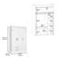 Armoire et commode 2 pièces Omaha, blanc