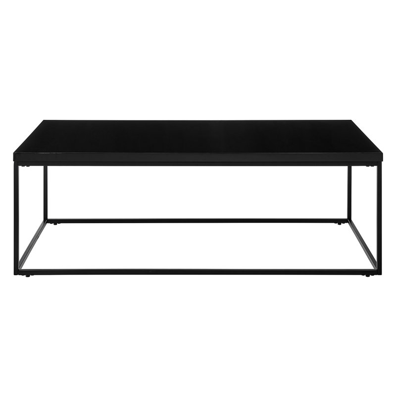 Table basse Valeta, Plateau noir / base noire