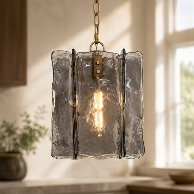 Luminaire suspendu unique à 1 lumière à intensité variable Quitman Certifié ETL