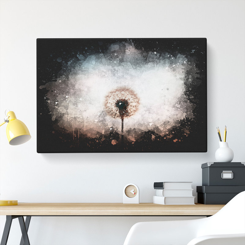 Dandelion - Wrapped Canvas Painting, 35cm H x 50cm W x 3cm D
