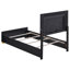 Ensemble de chambre à coucher simple 5 pièces Black-1492996961