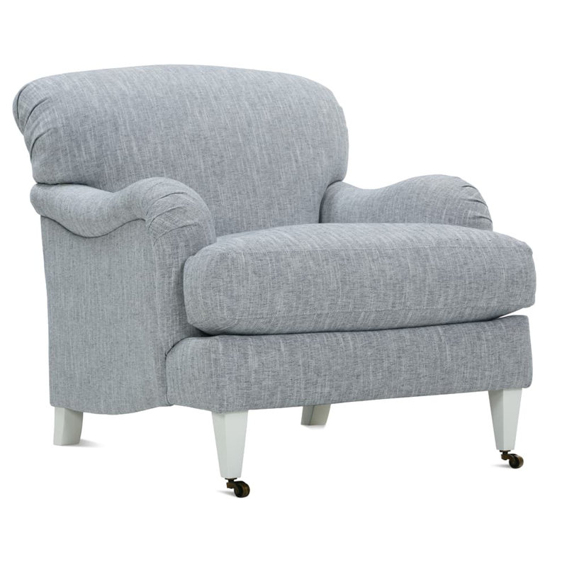 Brampton 33 inches Wide Armchair, Gray Performance Twill (SW100-56), Ivory